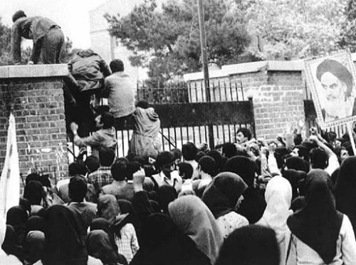 Iranian students storm the U.S. Embassy