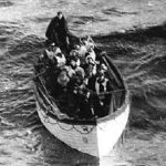 Titanic survivors, photographed from the Carpathia.
