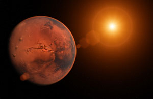 3D render of the planet Mars. (Shutterstock)