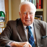 Author David McCullough at his typewriter