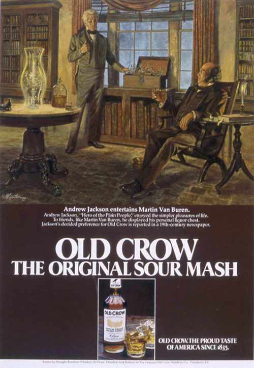 Ad for Old Crow wiskey