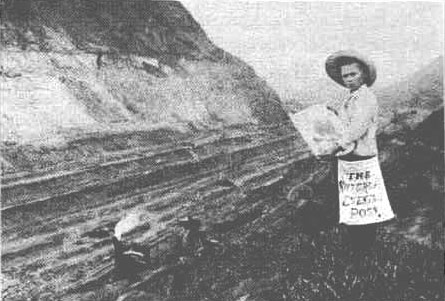 Otis Edward Roe at the construction of the Panama Canal.