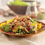 Pulled-Pork-Salad-with-Peaches-and-Cilantro