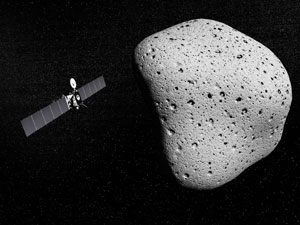 Rosetta probe and comet