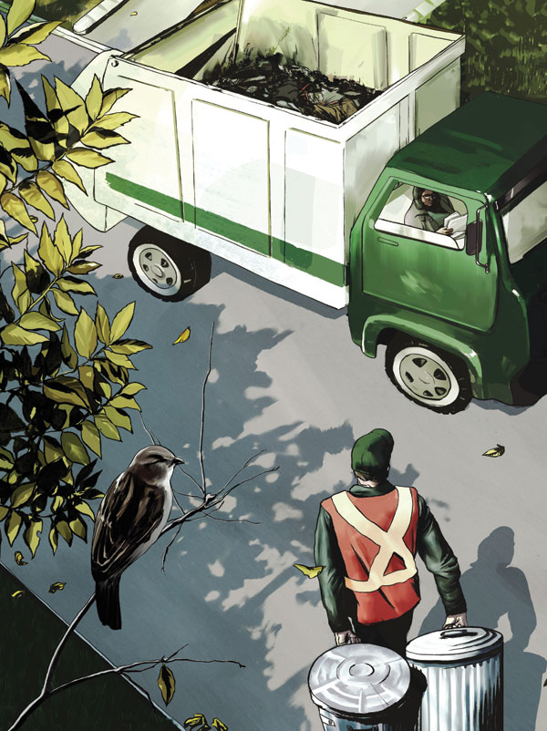 "Yesterday's Garbage" Illustration by Owen Freeman