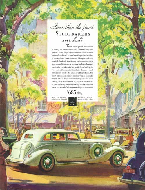 Studebaker Car Ad June 9, 1934