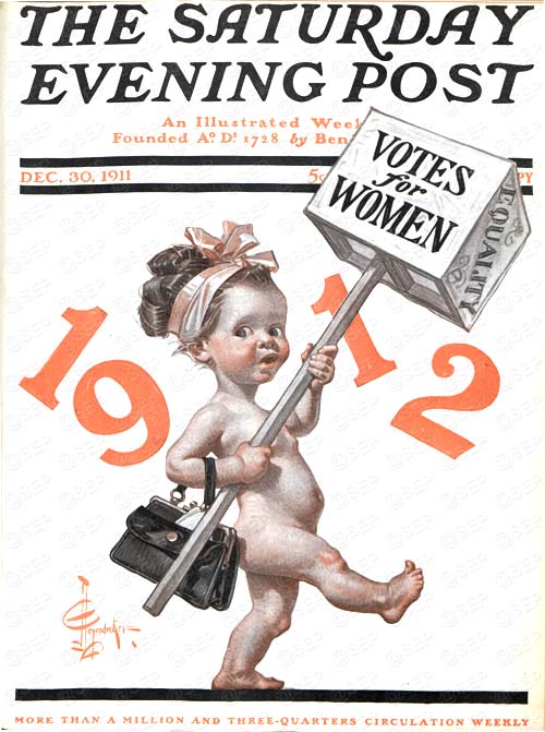 Votes for Women by J.C. Leyendecker from December 30, 1911