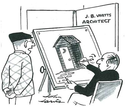 architect “I take it that business isn’t exactly booming.” from January/February 1993