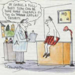 A doctor speaks to his patient.