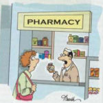 A woman is listening to her pharmacist.
