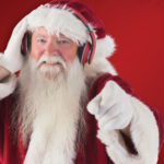 Santa Wearing Headphones