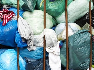 Pile of garbage bags