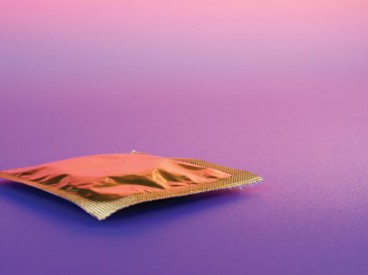 gold-wrappered condom. Source: Shutterstock.com