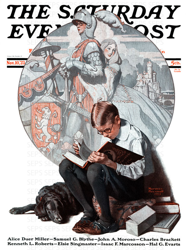 Lands of Enchantment or Age of Romance by Norman Rockwell. September 10, 1923.