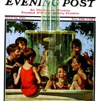 E. M. JacksonSwimming in FountainJuly 24, 1926