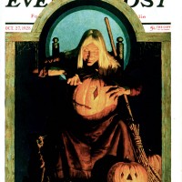 Witch Carving PumpkinFrederic StanleyOctober 27, 1928