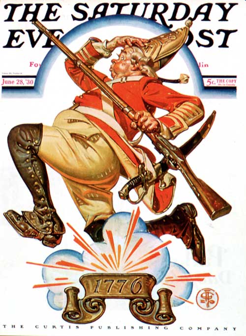 J.C. Leyendecker Running Redcoat 1930