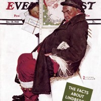 See Him at Drysdales (Santa on the Train)Norman RockwellDecember 28, 1940