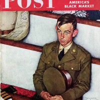Norman Rockwell "Willie Gillis in Church" July 25, 1942
