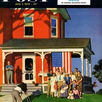 John Falter Family Portrait on the Fourth 1952