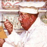 Chef eating