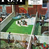 Thorton UtzPainting the Padio GreenMay 2, 1953
