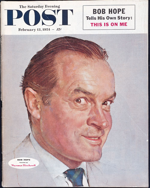 Bob Hope by Norman Rockwell, February 13, 1954