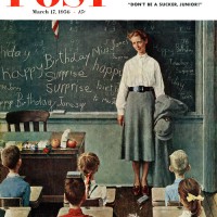 Happy Birthday, Miss Jonesby Norman RockwellMarch 17, 1956