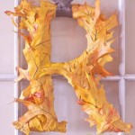 Decorative Fall Leaf Initial