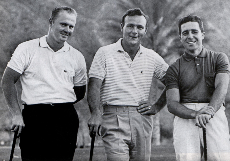 Jack Nicklaus, Arnold Palmer, Gary Player 1963