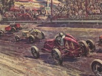 Peter Helck Race Car Illustrations