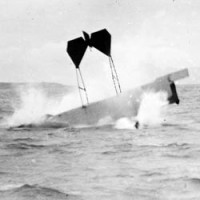 Hugh Robinson, 1881-1963 (Making a crash landing near Nice, France)