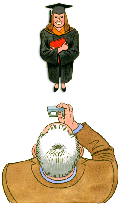 Taking a photo of a Graduate