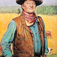 illustration_2010_02_06_john_wayne_rockwell John Wayne, illustrated by Norman Rockwell