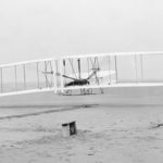 Orville and Wilbur fly the Wright Flyer