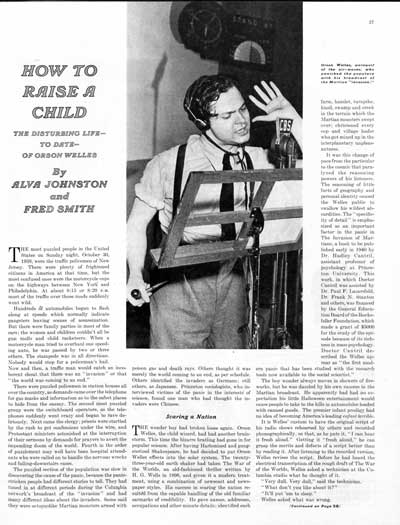 How to Raise a Child<br />by Alva Johnston and Fred Smith<br />February 3, 1940