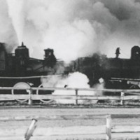 photo_trains_collision_show Two trains rigged to collide at the 1934 Minnesota State FairCourtesy J.C. Allen & Son, Inc.