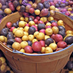 Red, white, and blue potatoes