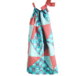 red, white, and blue quilted summer dress