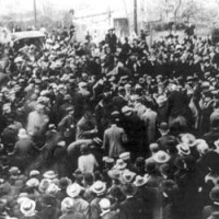 Ralph Johnsone, 1886-1910 (Spectators crowd around as doctors try, in vain, to save Johnstone's life.)