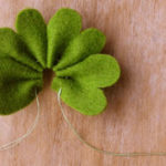sewing felt green shamrock