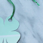shamrock paint-chip bookmark
