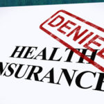health insurance form showing unsuccessful medical application