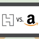Hands holding E-reader with Hatchette vs. Amazon on It