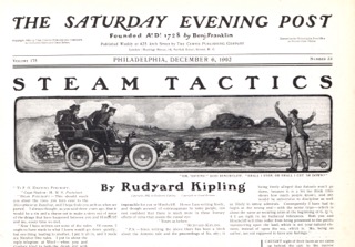 Rudyard Kipling’s “Steam Tactics,” illustrated by George Gibbs, appeared in The Saturday Evening Post, December 6, 1902