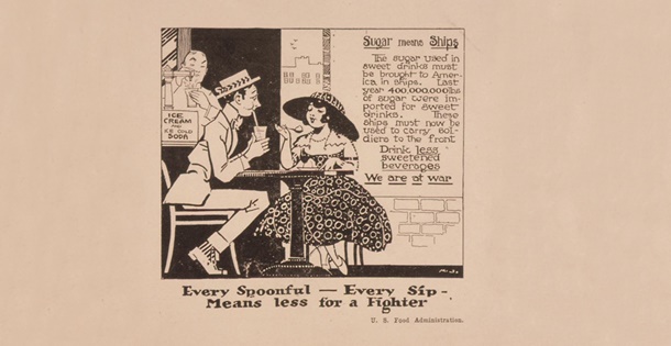 Drawing of a couple in a bar