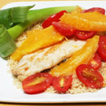 Trout with Oranges and Tomatoes