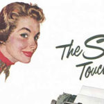 IBM typewriter ad in The Saturday Evening Post, 1954.