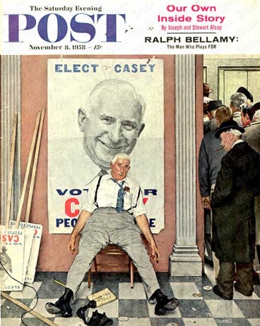 The Losing Candidate by Norman Rockwell from November 8,1958