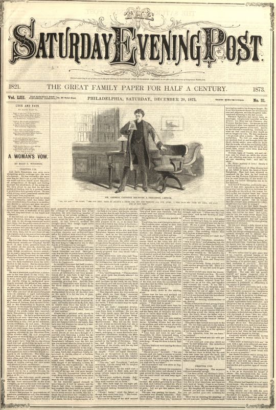 December 20, 1873 The Saturday Evening Post